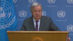 国連備蓄の水や食料をガザ地区に「数時間以内に発送できる」 グテーレス事務総長が強調も「安全な輸送を可能にする必要がある」と呼びかけ| TBS CROSS DIG with Bloomberg