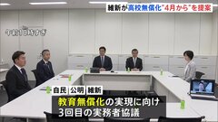維新側は「4月から所得制限なし」の実施を提案 “教育無償化”めぐり自民・公明・維新が3党協議| TBS CROSS DIG with Bloomberg