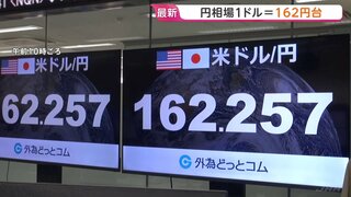 “止まらない円安”一時1ドル＝162円台前半に 約39年半ぶり水準　片山財務大臣「必要に応じ適切に対応」| TBS CROSS DIG with Bloomberg