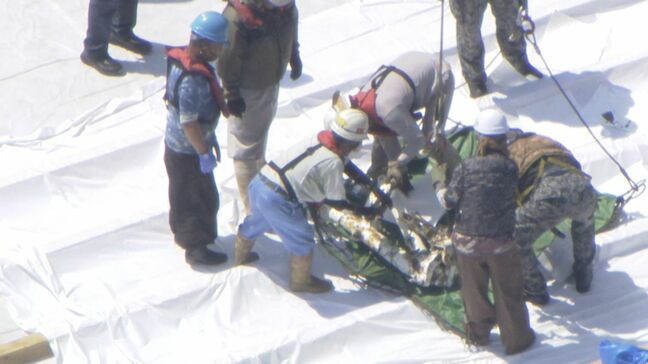 隊員2人死亡  入鹿池に墜落した航空自衛隊｢T‐4練習機｣ 機体の引き揚げ始まる  ９月末までに作業完了目指す 愛知･犬山市|TBS NEWS DIG