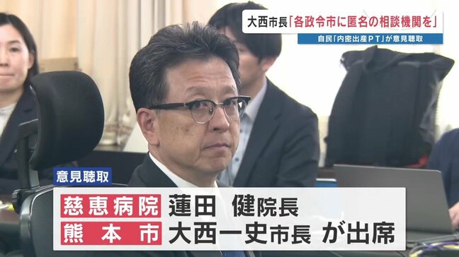 「相談の7割が県外から」「相談機関を全国の政令市に」　内密出産 自民PTが熊本市長などから意見聴取|TBS NEWS DIG