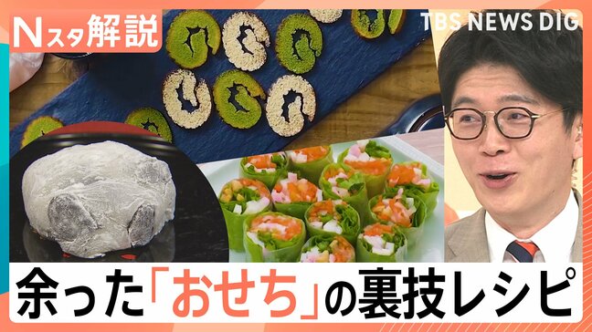 伊達巻がサクサクのラスクに？なますが“海外グルメ”に？余ったおせち＆お餅の簡単激変レシピ【Nスタ解説】|TBS NEWS DIG