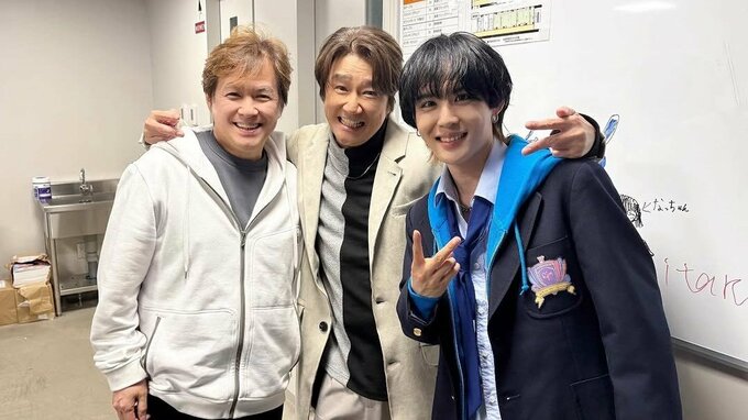 【樋口裕太】近藤真彦さんと父・植草克秀さんとの「夢の3ショット」　舞台「ドリームハイ」出演期間中の笑顔|TBS NEWS DIG