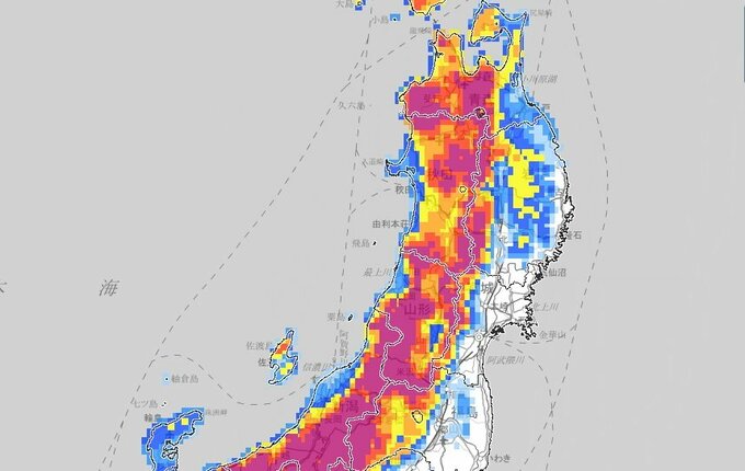 【大雪情報】東北北部では大雪となる所がある見込み　警報級の大雪となる可能性も【雪と雨のシミュレーション】|TBS NEWS DIG