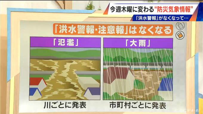 5月28日に変わる“防災気象情報”のポイント 川の情報は ｢河川氾濫｣と｢大雨｣に 呼びかけが分かれる理由とは【解説】|TBS NEWS DIG