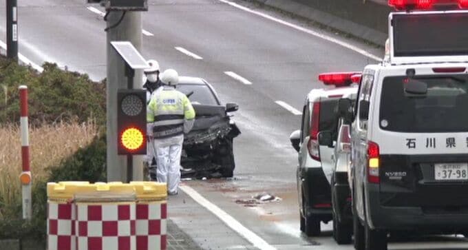高齢男性が道路を逆走か 金沢市の国道8号で乗用車同士が正面衝突|TBS NEWS DIG