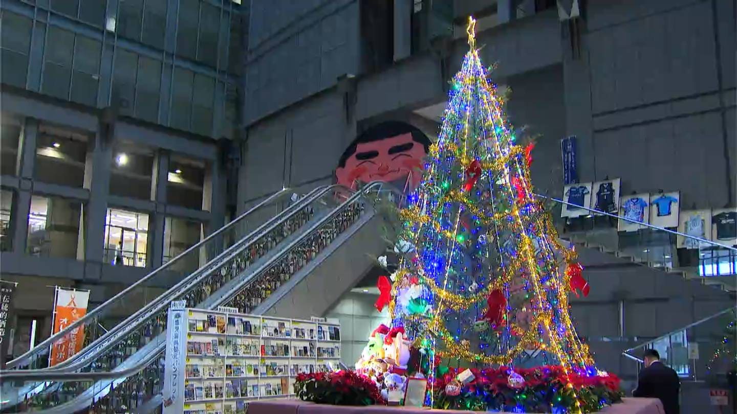 県庁もクリスマスムード イルミネーションツリー設置 鹿児島 | 鹿児島 