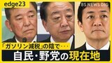 臨時国会「ガソリン減税」の陰で…“ポスト石破”候補たちは水面下の駆け引き 野党が見据える今後の政局【edge23】|TBS NEWS DIG