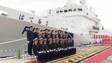 「尖閣領海警備の要」全長96メートル・総トン数1500トンの大型巡視船「はてるま」の引渡式【岡山・玉野市】　|　岡山・香川のニュース | 天気 | RSK山陽放送