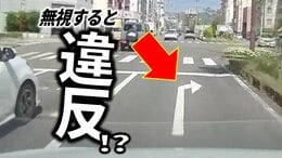 道路上の白矢印、無視して進むと交通違反？警察に聞いてみると…|TBS NEWS DIG