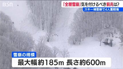 斑尾高原スキー場の雪崩「予兆がなく突然発生した非常に珍しいケース