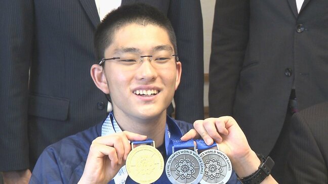 「スペシャルオリンピックス」で金・銀メダル、3個獲得 廣瀬武尊選手がさらなる活躍誓う 大分|TBS NEWS DIG