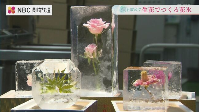 生花が氷の中に!残暑にひんやり美しい「花氷」|TBS NEWS DIG