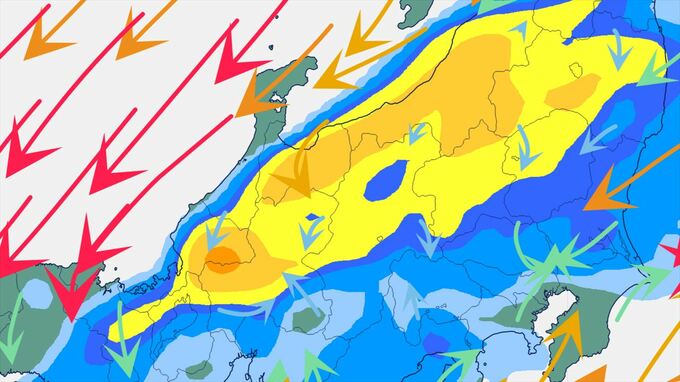 【関東甲信】9日にかけ雷を伴った激しい雨の降る所が　警報級の大雨となる期間や地域が拡大する可能性も　【雨と風のシミュレーション・発雷確率】　|　山梨のニュース | ＵＴＹテレビ山梨
