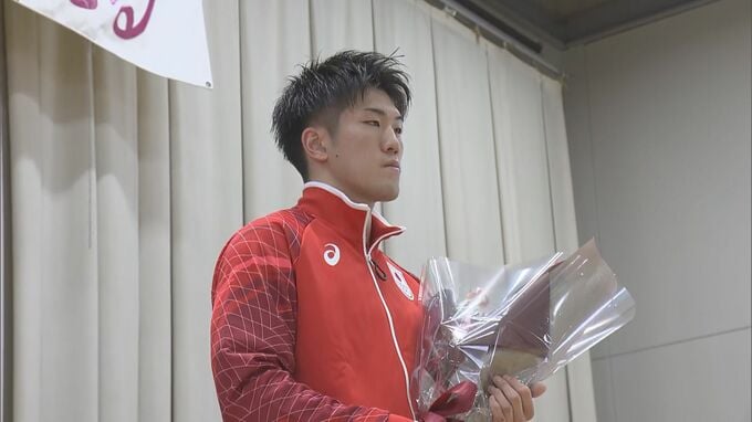 ボクシング鳥谷部魁選手　母校・黒沢尻工で壮行式　アジア競技大会で日本初の80kg級メダル獲得を目指す|TBS NEWS DIG