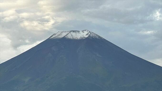 富士山が初冠雪　平年より３日遅く　甲府地方気象台が観測|TBS NEWS DIG