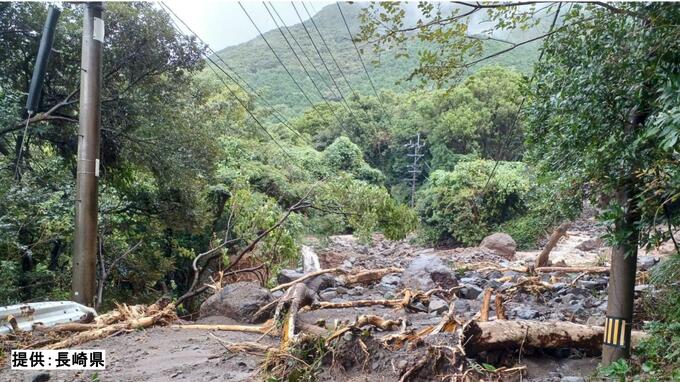 「調査時間かかる」大雨で山崩れ道路崩落　二次災害の恐れも　世界遺産「春日集落」に続く道　長崎・平戸　|　長崎のニュース | 天気 | NBC長崎放送