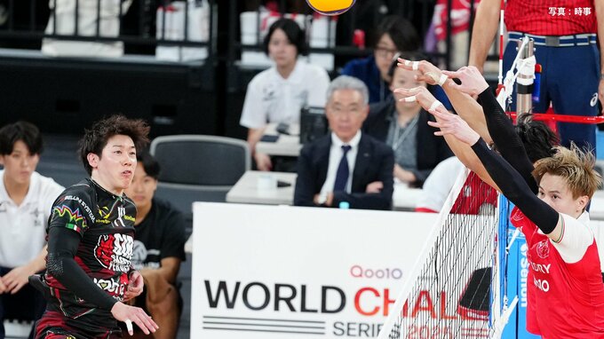 ペルージャ石川祐希ベンチスタートも世界トップのプレーにファン魅了　髙橋藍擁する日本王者サントリーに連勝【Wチャレンジシリーズ】|TBS NEWS DIG