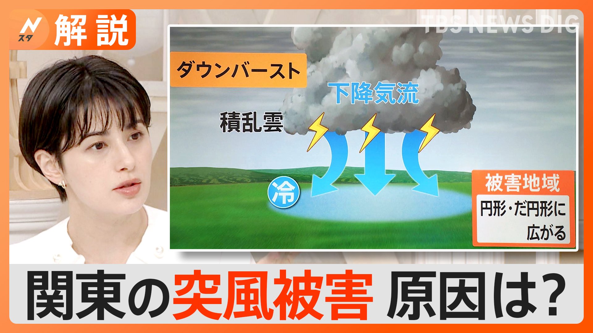 「竜巻だ」関東で連日“突風”被害、このような前触れに注意!【Nスタ解説】 | TBS NEWS DIG フォトギャラリー