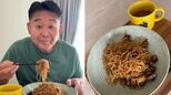 【 花田虎上 】 「ステーキ焼きそば」を堪能　「スープも焼きそばも全て茶色」　自作料理を公開|TBS NEWS DIG