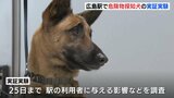 広島駅で危険物探査犬の実証実験　G７広島サミット見据え鉄道テロ対策を検討|TBS NEWS DIG