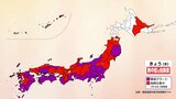 北日本でも猛暑日予想　北から南まで暑さに警戒　さらに急な雷雨のおそれ　関東など空模様の変化に注意|TBS NEWS DIG