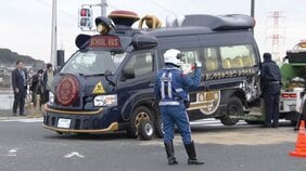 幼稚園バスと乗用車が衝突 園児9人を含む14人を病院に搬送 福岡県遠賀町|TBS NEWS DIG