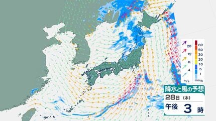 台風情報】台風6号(チャンミー) 最大瞬間風速60m/s・中心気圧945hPa