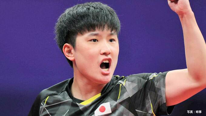 張本智和 死闘制しパリ五輪へ大きく前進！世界ランク8位撃破で台湾下し男子日本代表3連勝【卓球世界選手権】|TBS NEWS DIG