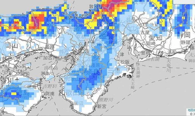 【大雪情報】まだ降る雪…近畿地方では24日夕方にかけて大雪となる見込み　40㎝の降雪予想　交通障害に注意を【雪と雨のシミュレーション】|TBS NEWS DIG