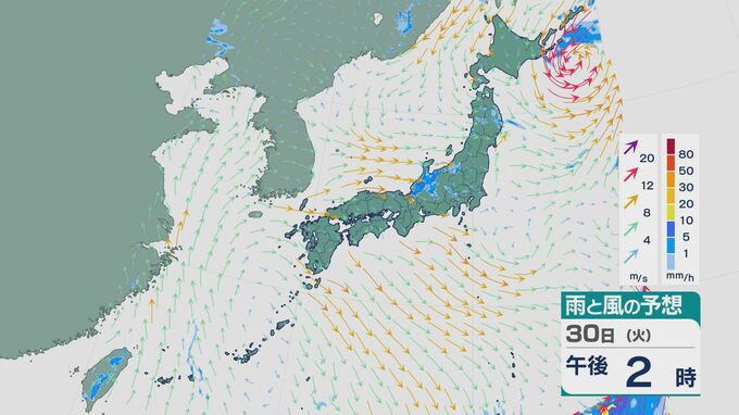 梅雨前線の影響は30日も 北陸や東北では大雨のところも 土砂災害などに警戒を 最新の雨と風シミュレーション　|　石川県のニュース｜MRO北陸放送