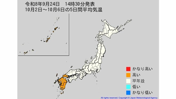【2週間気温予報】今後の気温はどうなる？ 北日本の向こう2週間の気温は平年並か高い予報　28日頃はかなり高くなる見込み　今後の全国の天気を画像で　気象庁　|TBS NEWS DIG