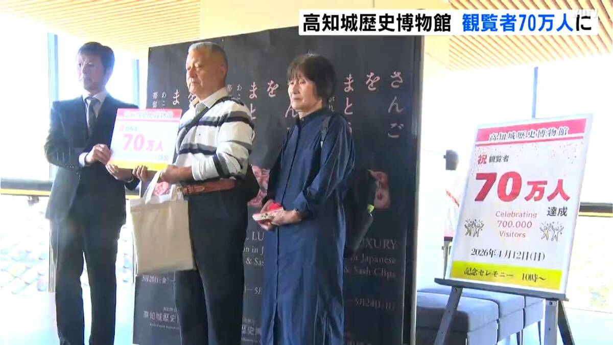 「大変ハッピーですね」高知城歴史博物館オープンから9年で展示室観覧者が70万人に　コロナ禍後クルーズ船の寄港などで外国人中心に観光客が増加【高知】
