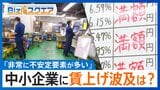 春闘・大企業で満額回答相次ぐ一方「中小企業の賃上げ」は黄色信号か？【Bizスクエア】|TBS NEWS DIG