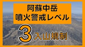 【速報】阿蘇中岳　噴火警戒レベル３"入山規制"に引き上げ 活動活発化 気象台「熊本地震との関連 分からない」|TBS NEWS DIG