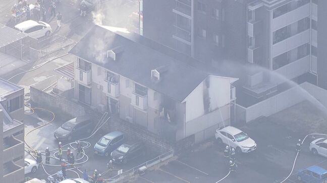 愛知・犬山市でアパート火災　火元の部屋の住人とみられる若い男性が死亡|TBS NEWS DIG