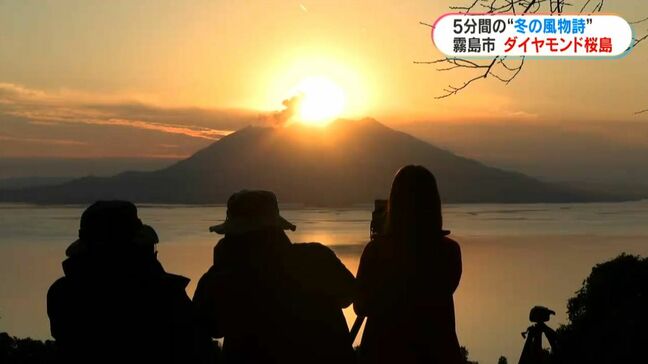 5分間の絶景「ダイヤモンド桜島」見ごろに　マレーシアからの観光客も「アメイジング」|TBS NEWS DIG