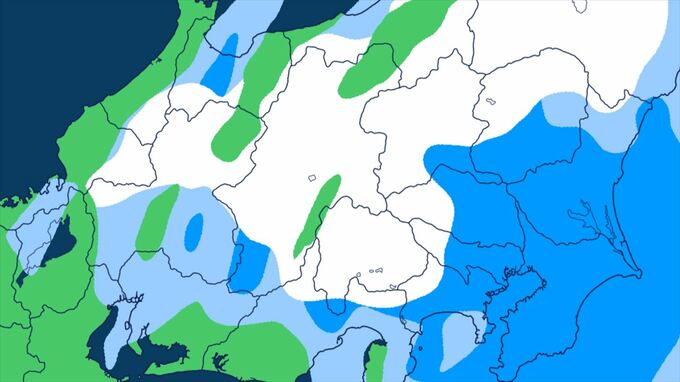 【大雪情報】関東甲信　31日夜遅くから4月1日夕方　山沿いなど大雪、平地でも積雪の所　関東地方南部の平地1㎝予測　【大雪と雨のシミュレーション】|TBS NEWS DIG