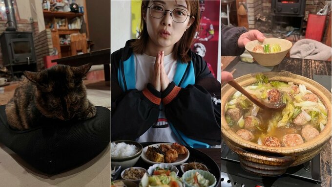 【井上咲楽】「ちょっと前の実家ご飯！」鍋・おはぎ・大根…そして猫　 “ほっこり” の渋滞にフォロワー「混ぜてください」|TBS NEWS DIG