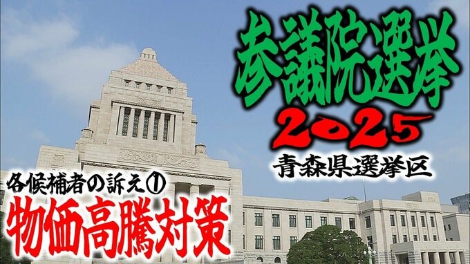 【青森県選挙区】各候補の訴えは…　①物価高騰対策【参議院選挙2025】|TBS NEWS DIG