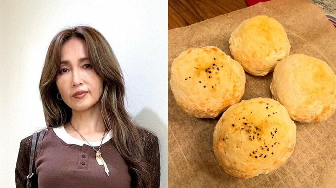 【工藤静香】台風直撃のシルバーウィークに〝簡単お豆腐パン〟を提案　「やっぱり焼きたてのパンは嬉しい!」|TBS NEWS DIG