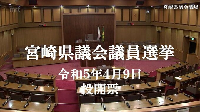宮崎県議会議員選挙　3つの選挙区で無投票当選　|　MRTニュース ｜ ＭＲＴ宮崎放送