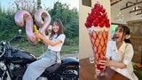 【 丸りおな 】 28歳バースデーを報告「またひとつレベルアップ」 ハーレー動画&ド迫力の「巨大いちごパフェ」ショットに反響「可愛すぎる」|TBS NEWS DIG