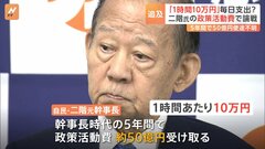 「雨の日も晴れの日も…1時間ごとに10万円」5年で50億円もの政策活動費を受け取っていた二階元幹事長の問題を追及　盛山文部科学大臣に旧統一教会めぐる新たな火だねも| TBS CROSS DIG with Bloomberg