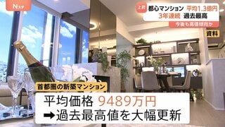 東京23区の新築マンション平均価格1億3309万円 3年連続で1億円超 過去最高更新| TBS CROSS DIG with Bloomberg