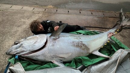 暴れ牛のような272キロの巨大マグロを一本釣り！なんと釣り上げたの