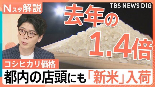 「新米」入荷の都内精米店 コシヒカリ価格は去年の1.4倍、入荷を見送るスーパーも【Nスタ解説】|TBS NEWS DIG