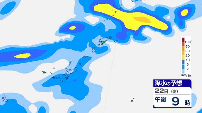 【大雨情報】八重山地方　24日にかけて“警報級”大雨のおそれ…多いところで1時間に30mmの降雨予想【雨と風のシミュレーション】|TBS NEWS DIG