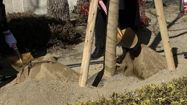 「日ごろの疲れを癒やしていただけたら」岡山南ロータリークラブが旭川荘に八重桜を寄贈　贈られたサクラはこれで114本【岡山】|TBS NEWS DIG