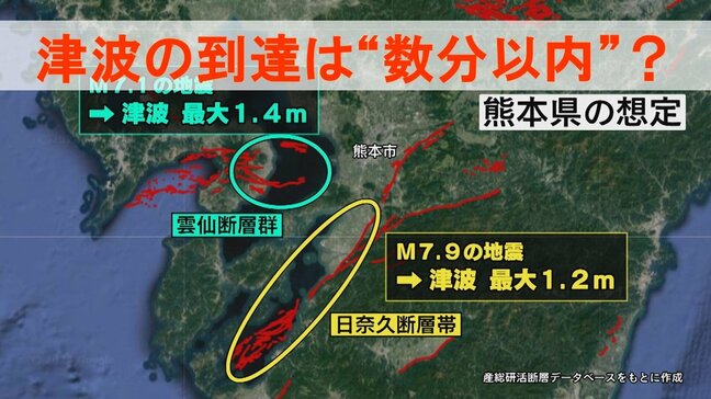 地震後すぐやってくる津波の危険性　内海に面する『日奈久断層帯』でも“数分以内”で到達の可能性を専門家は指摘　原因は「断層の縦ずれ」だけではない？|TBS NEWS DIG